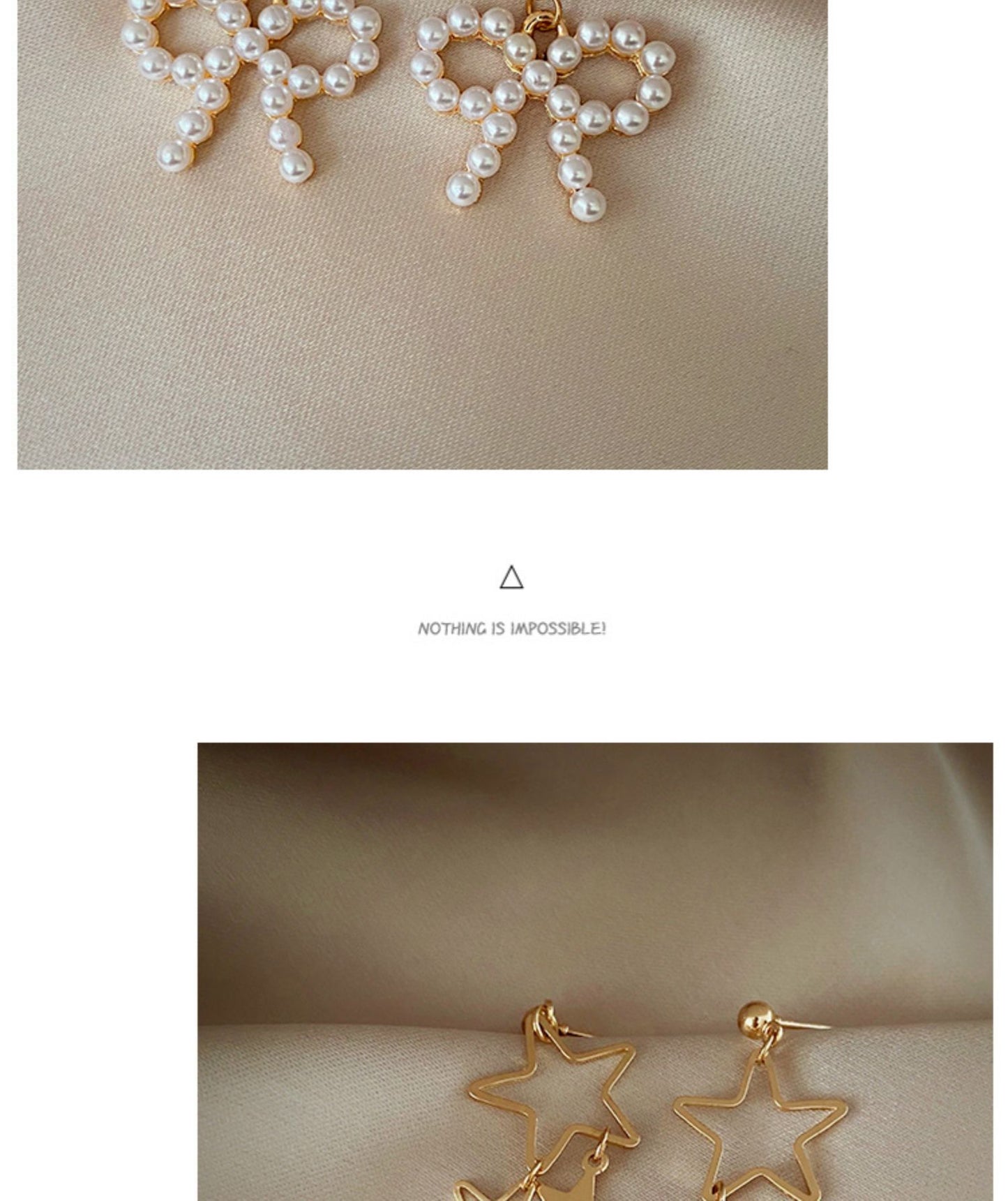 plating pearl earrings