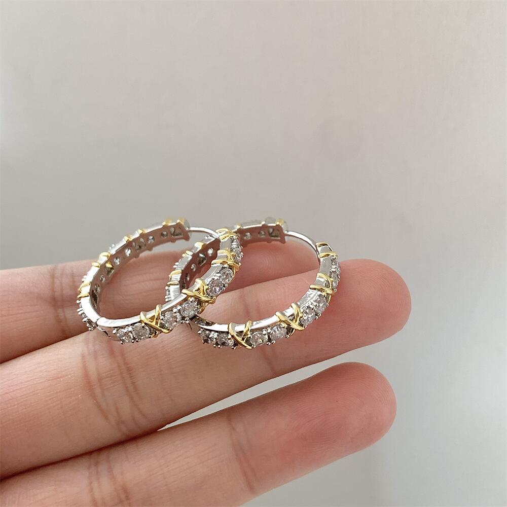 metal zircon hoop