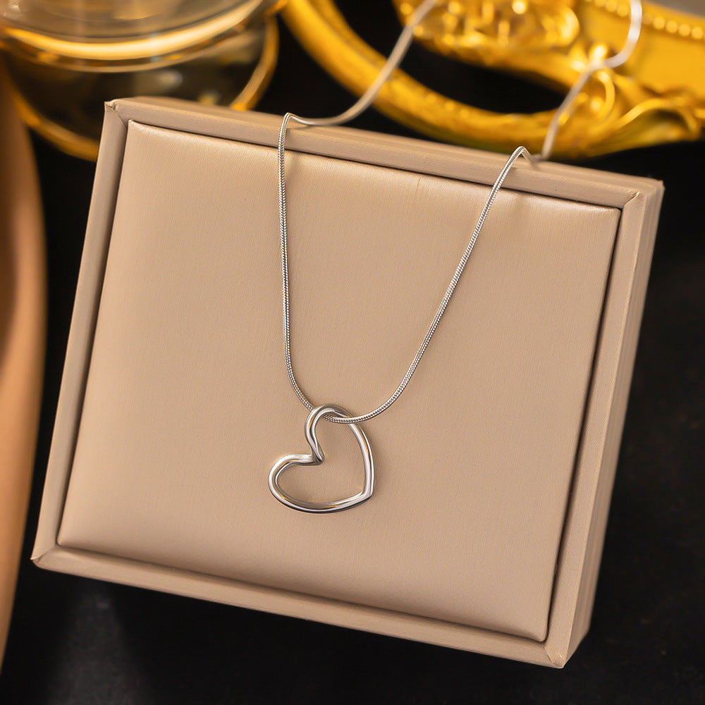 Stainless Steel  Elegant Heart