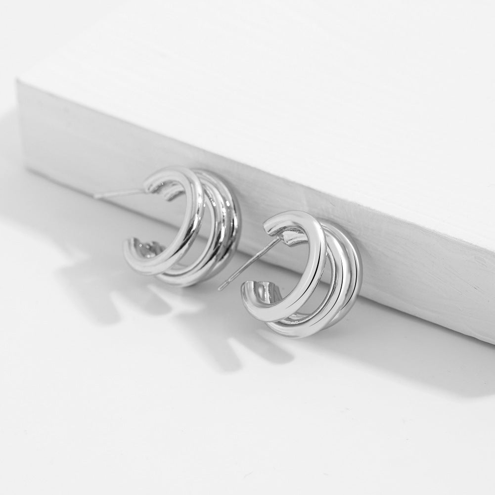 Plating Hoop Earrings