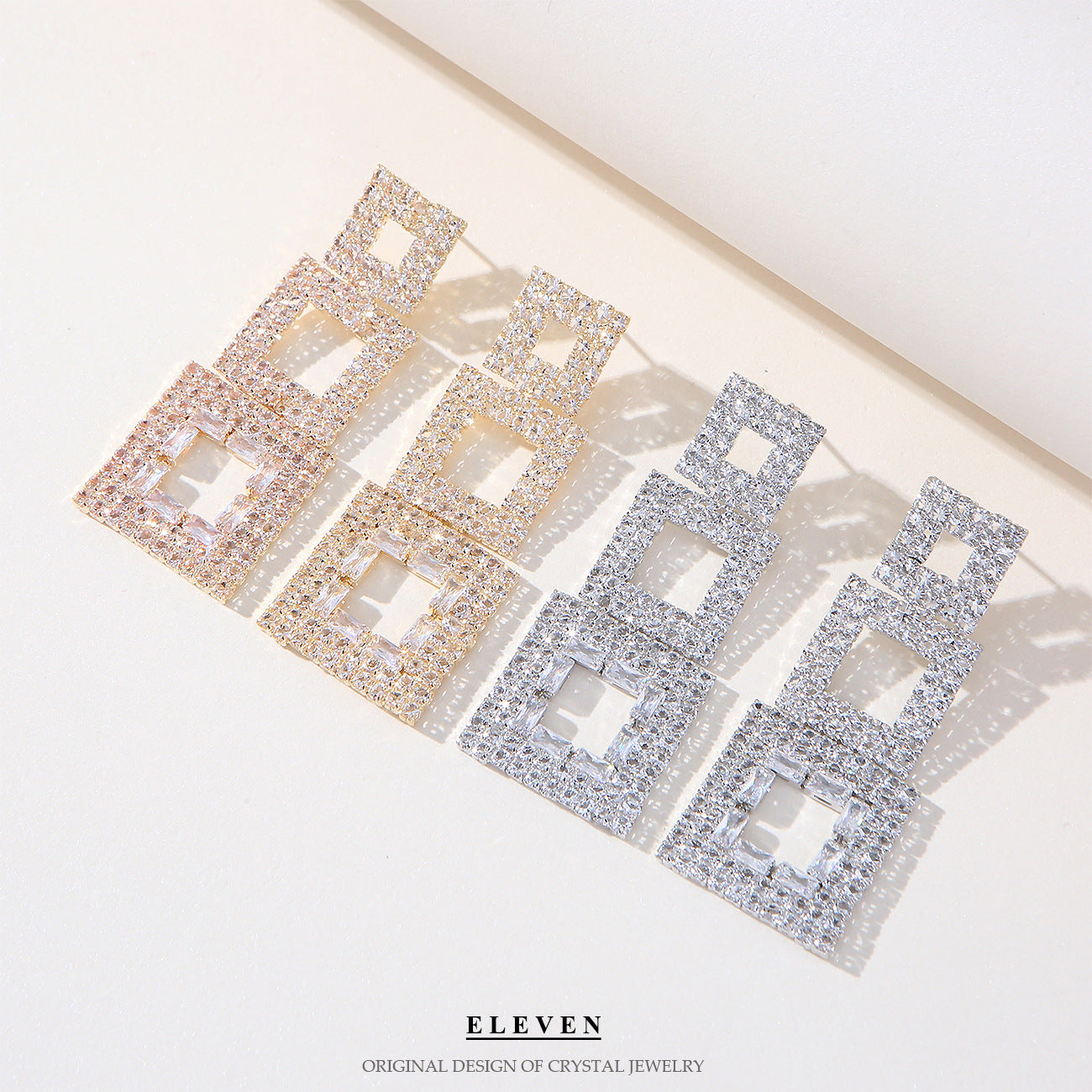 tassel zircon earrings