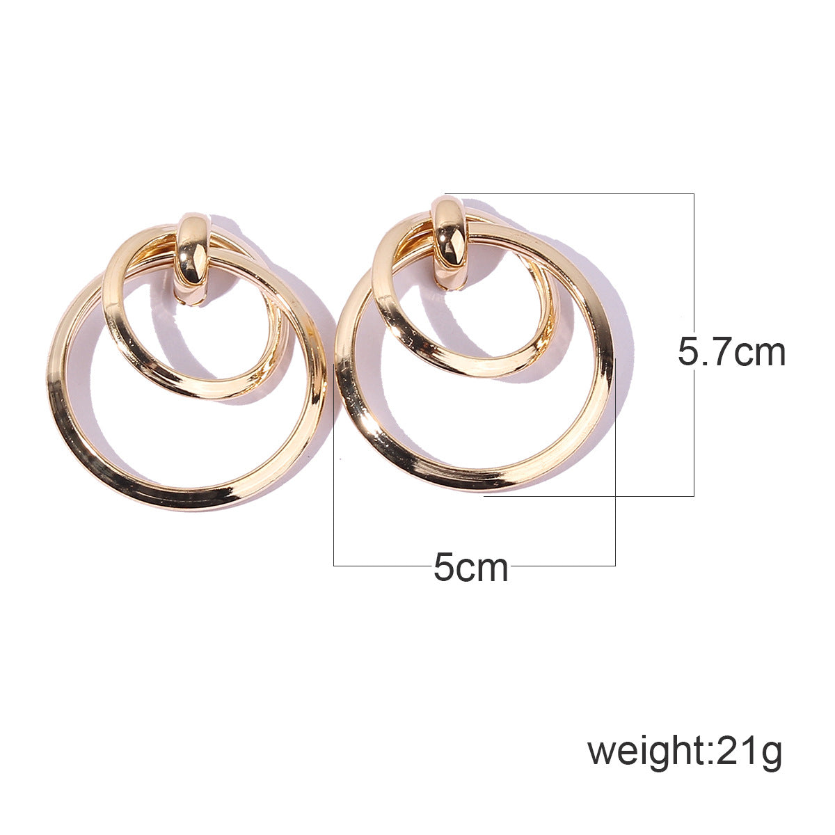 circle drop earrings