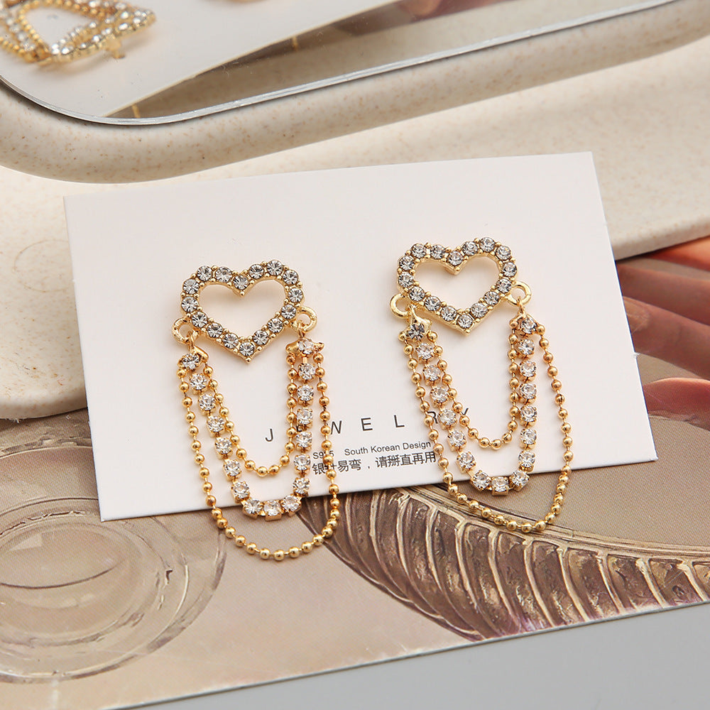 shiny heart shape alloy