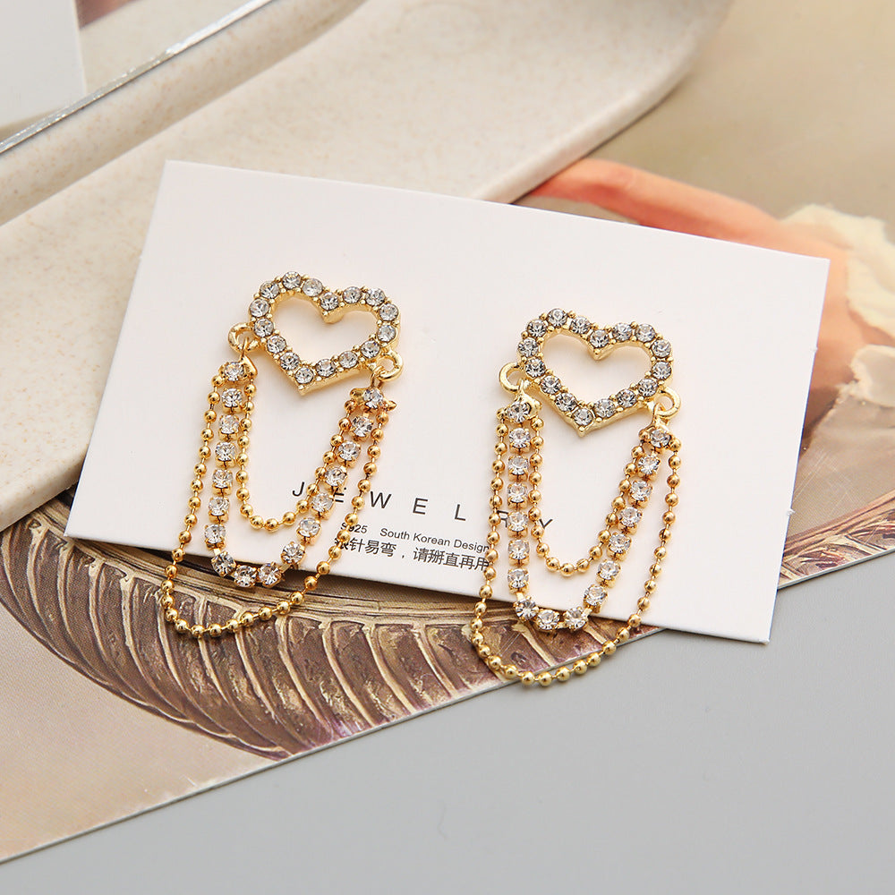 shiny heart shape alloy