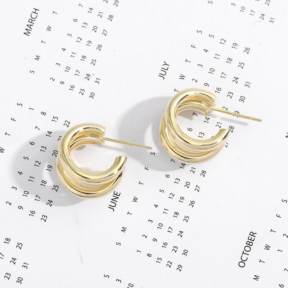 Plating Hoop Earrings