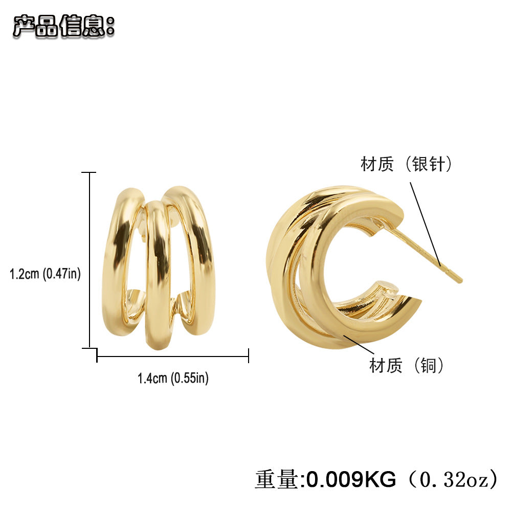 Plating Hoop Earrings
