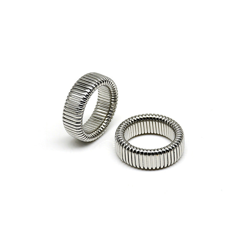 Solid Color Titanium Steel Rings