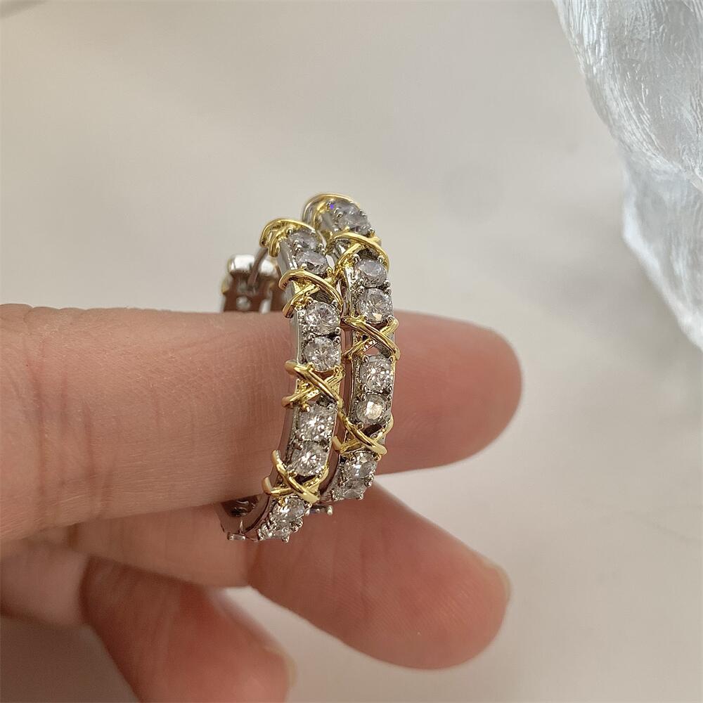 metal zircon hoop