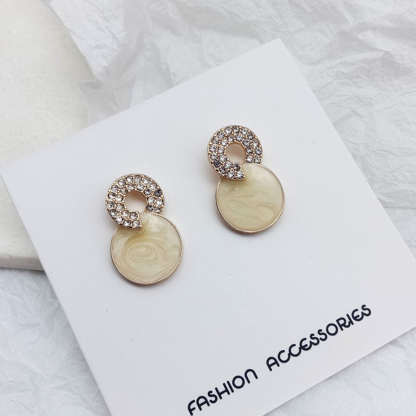 geometric enamel rhinestones