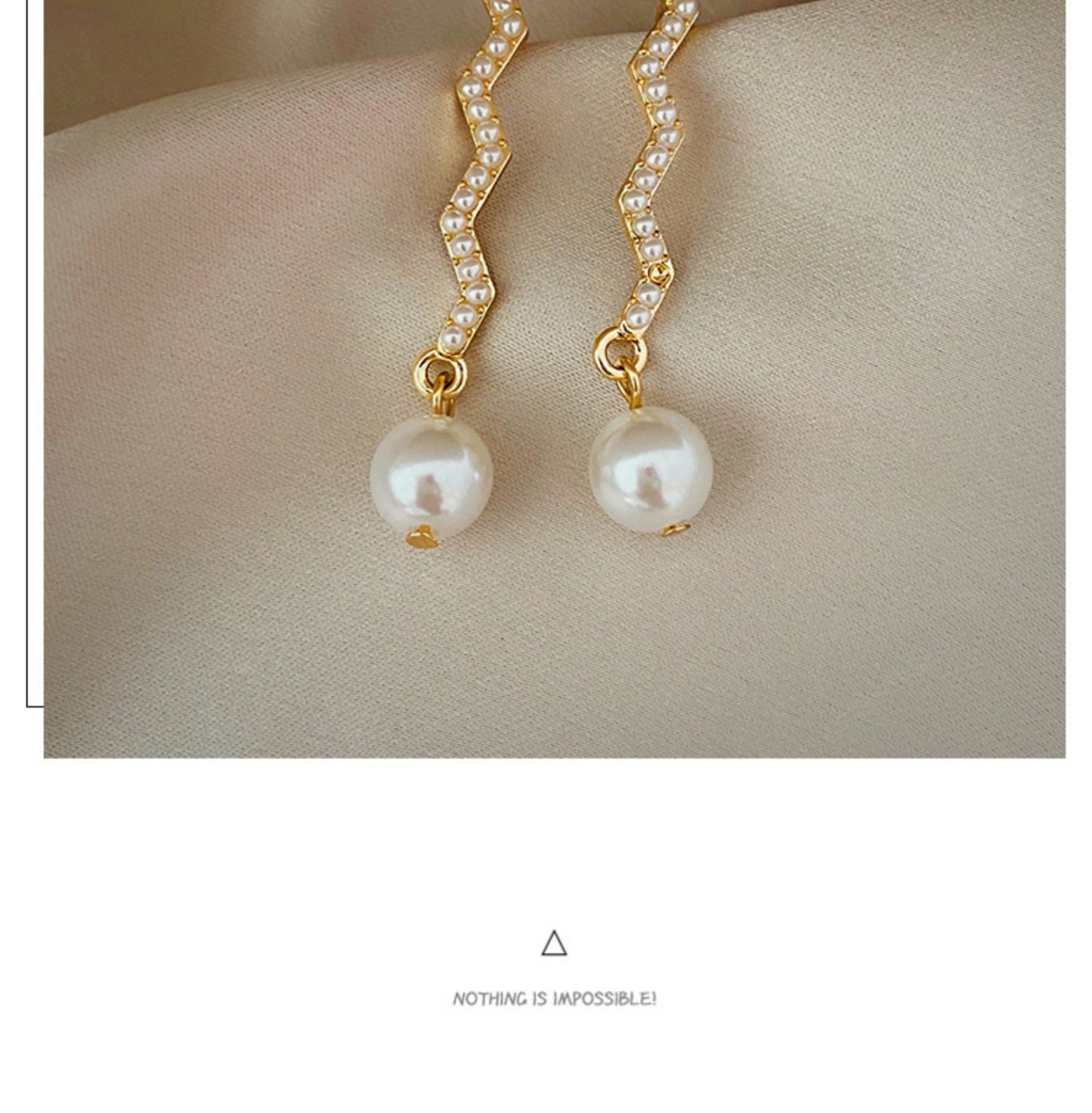 plating pearl earrings