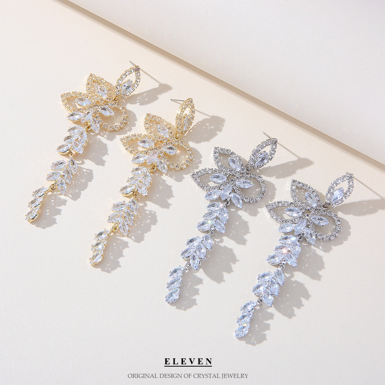 tassel zircon earrings