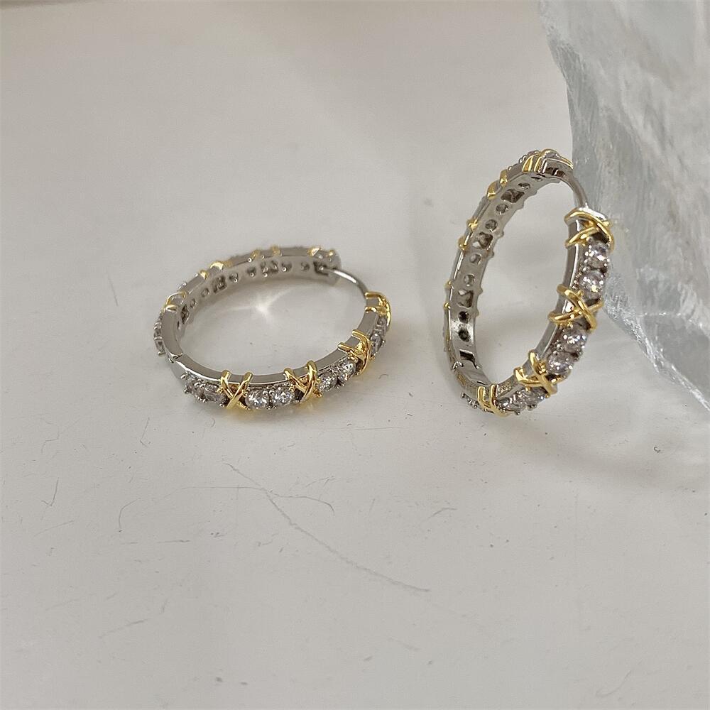 metal zircon hoop
