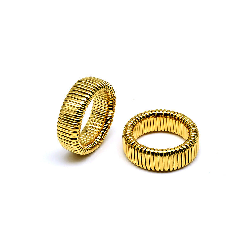 Solid Color Titanium Steel Rings