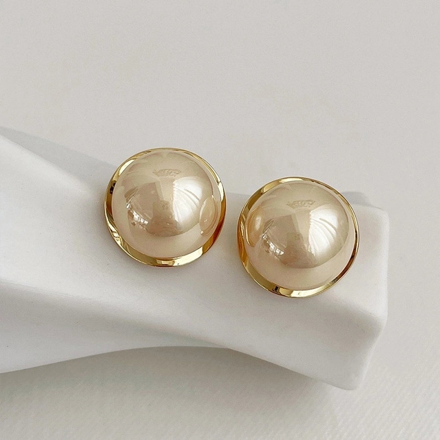 round mixed earrings