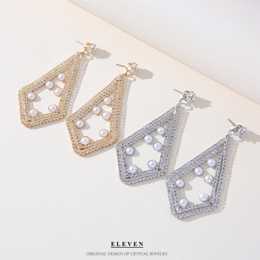 fashion rhinestone earrings