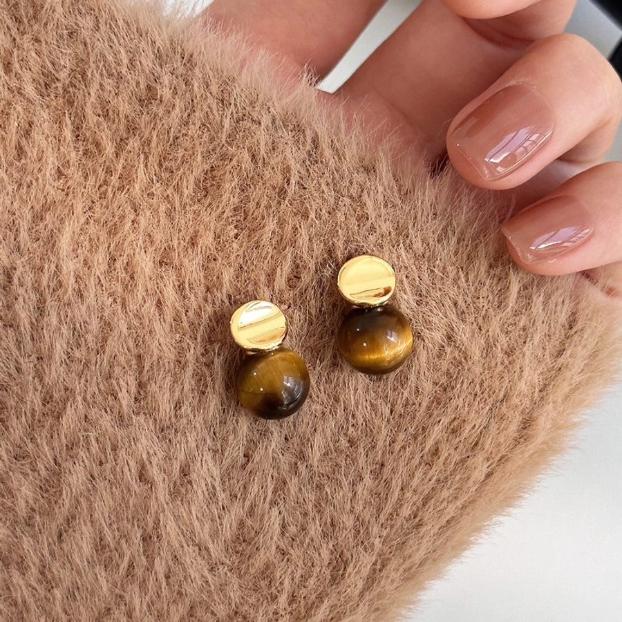Geometric Plating Alloy Ear Studs