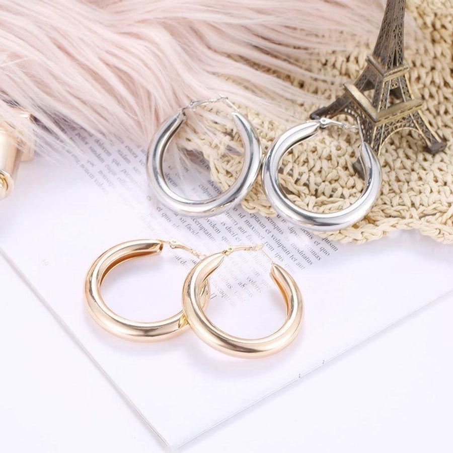 Geometric Plating Metal No Inlaid Drop Earrings