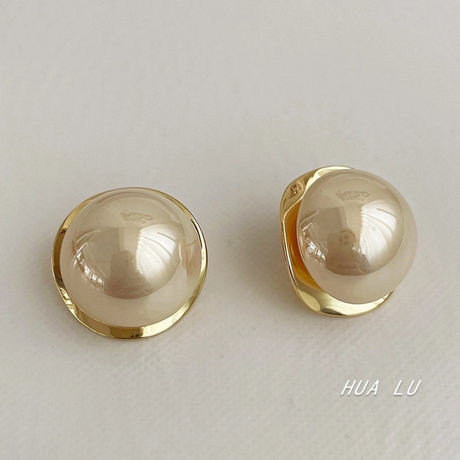 round mixed earrings