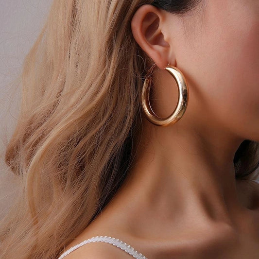 Geometric Plating Metal No Inlaid Drop Earrings