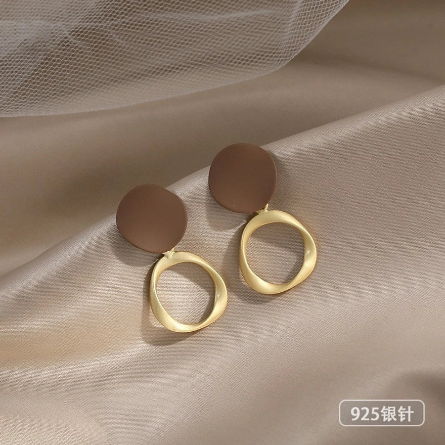 geometric pearls earrings
