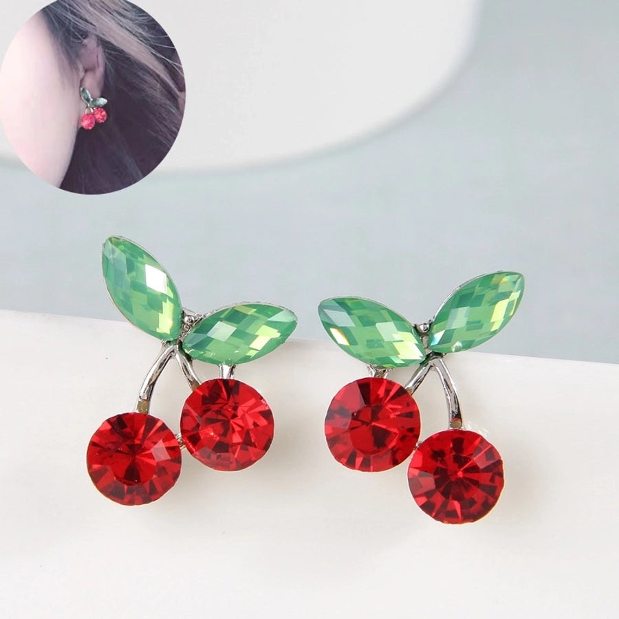 cherry ear studs