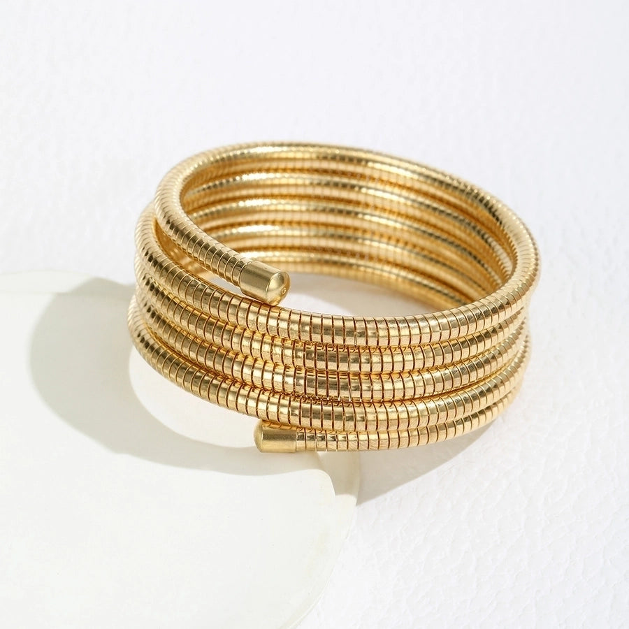Simple Style Stainless Steel Bangle