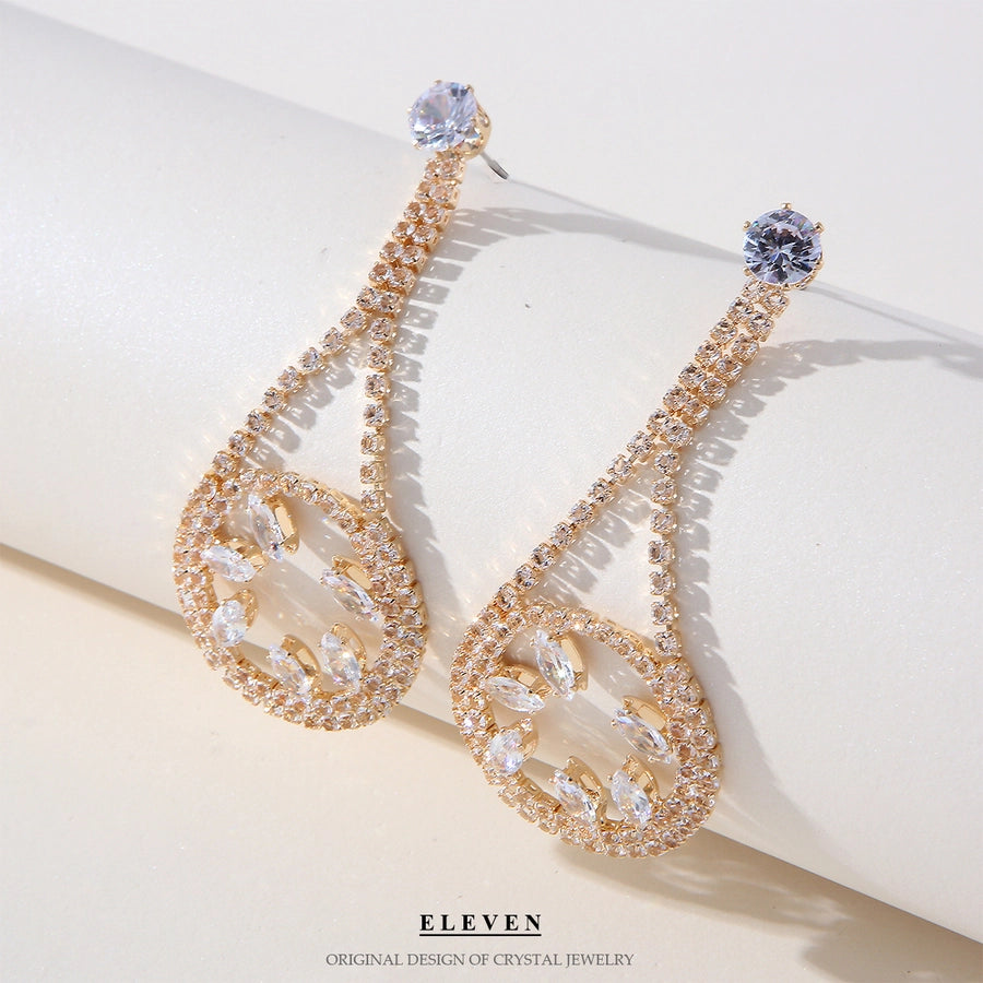 fashion rhinestone earrings