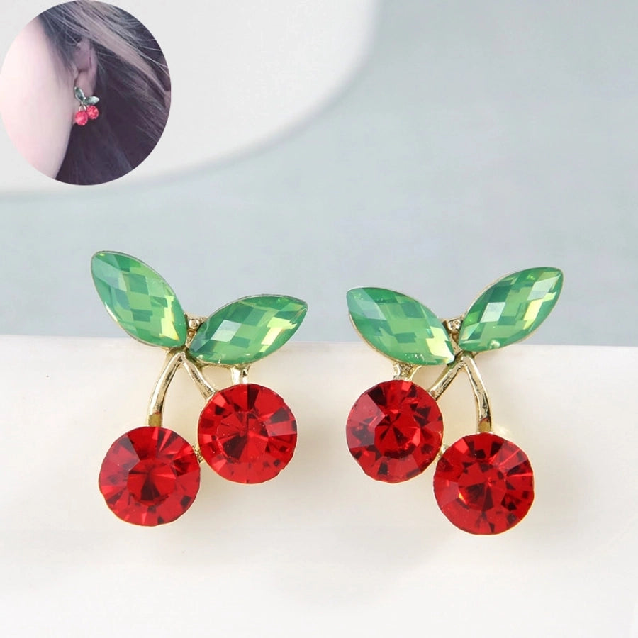 cherry ear studs