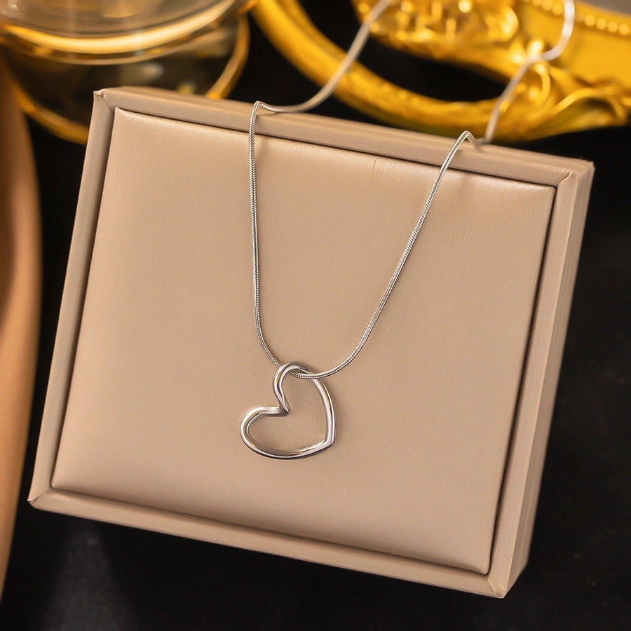 Stainless Steel  Elegant Heart