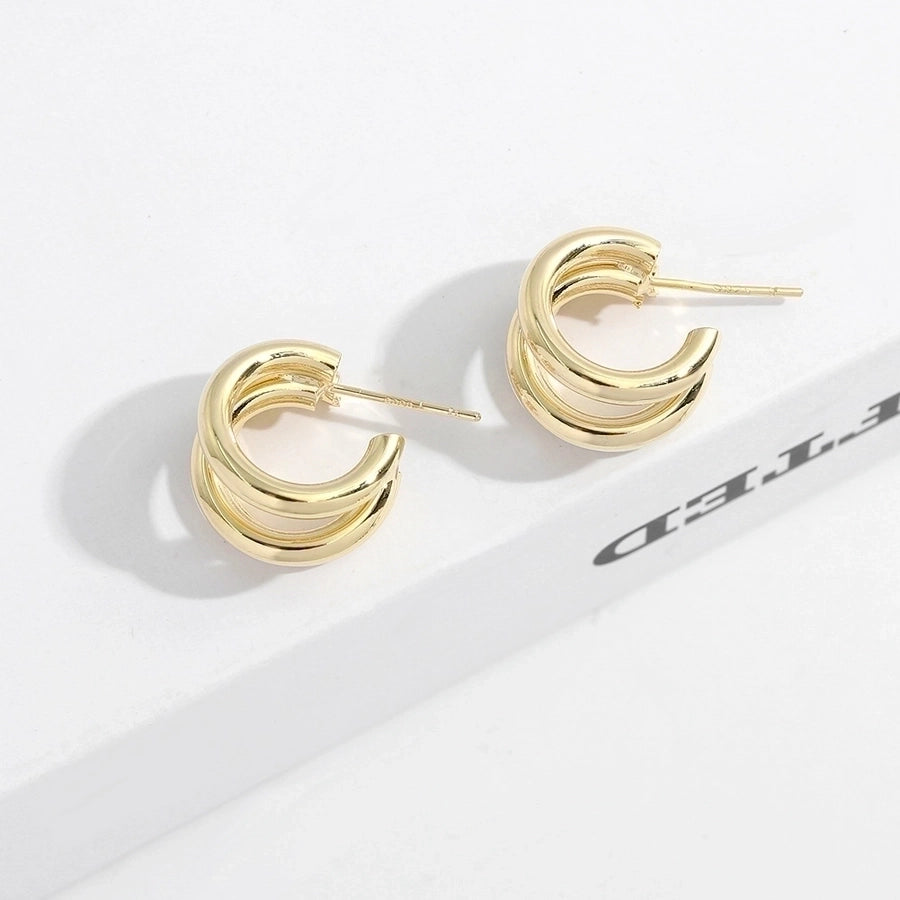 Plating Hoop Earrings