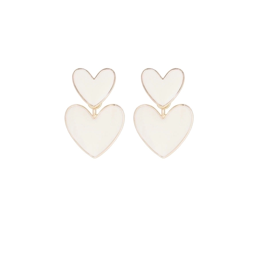 heart drop earrings