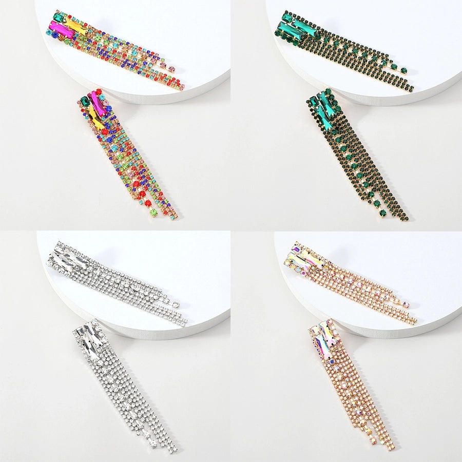 shiny geometric tassel