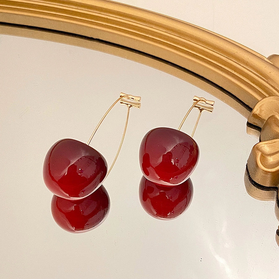 new cherry earrings