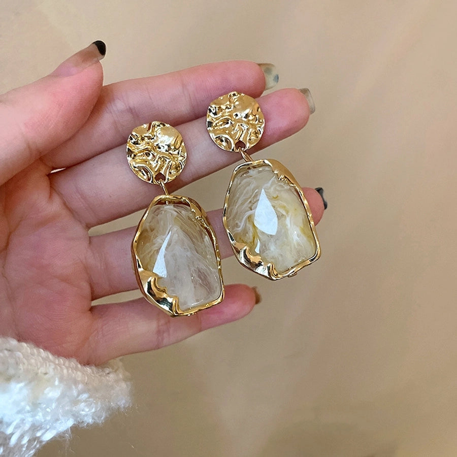 retro geometric resin irregular