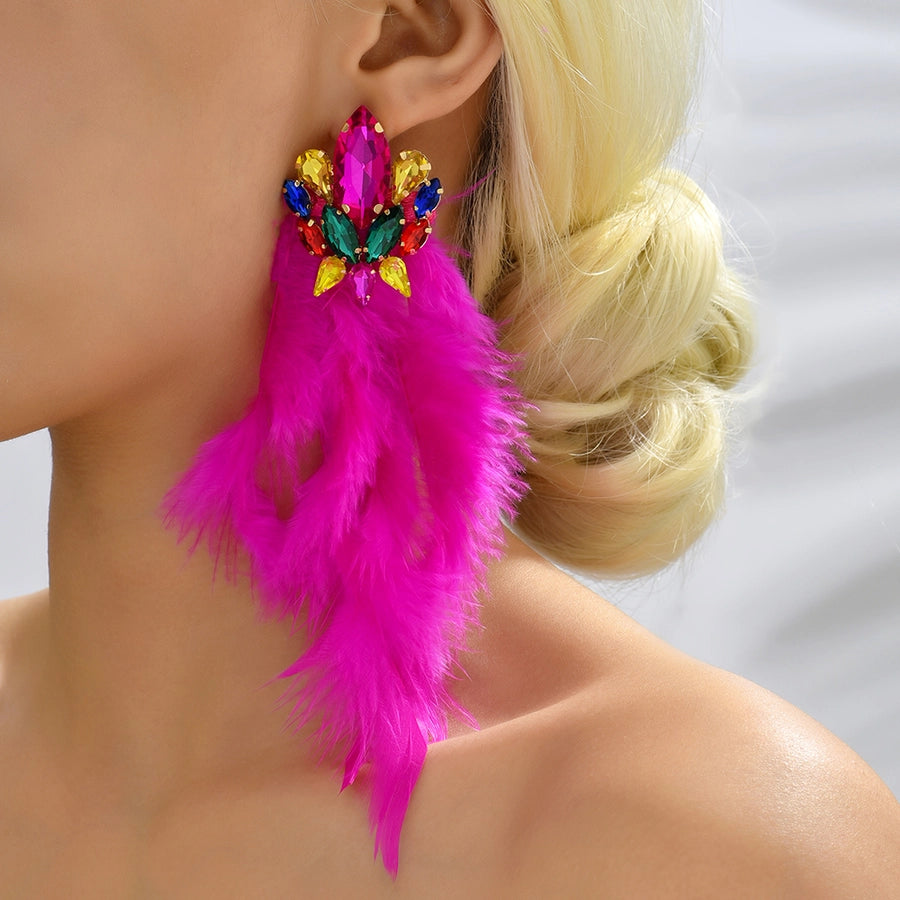 glam artificial feather