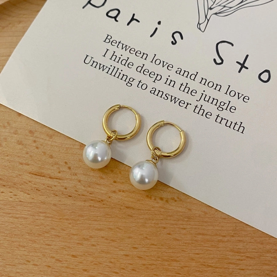 elegant pearll titanium steel