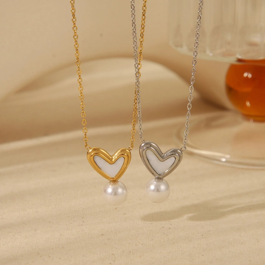 Simple Style Red Heart Steel