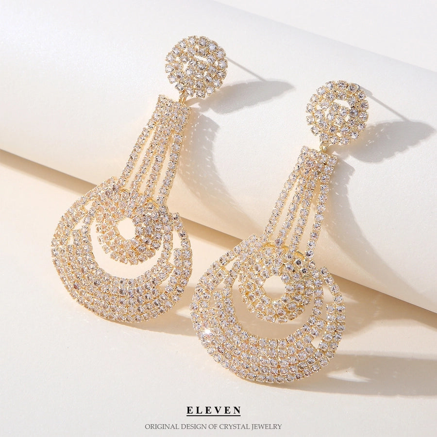 fashion rhinestone earrings