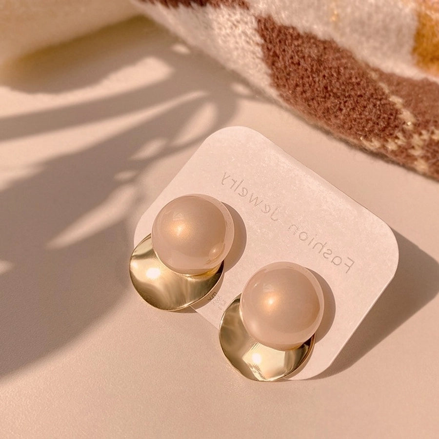 round mixed earrings