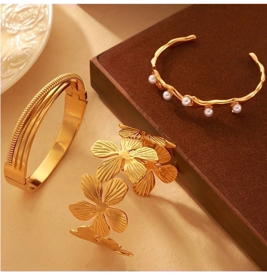Flower Petal Titanium Steel