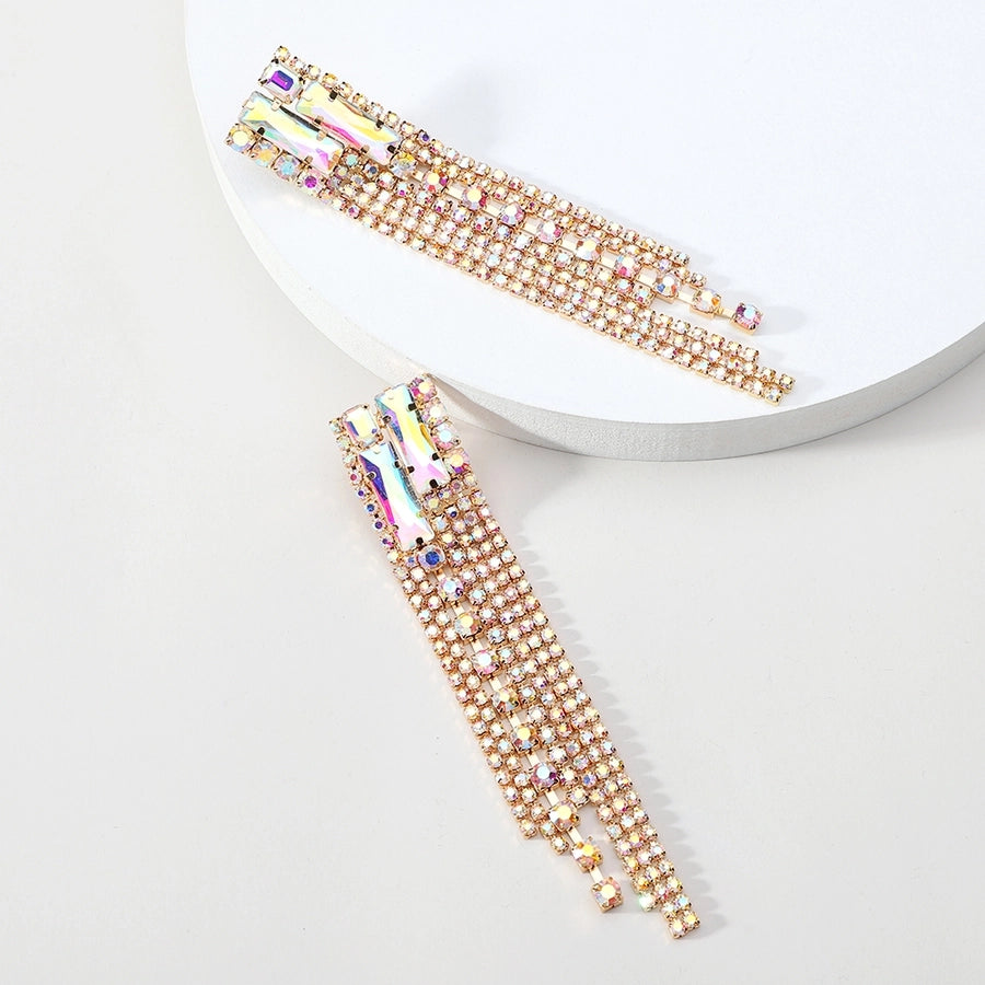 shiny geometric tassel