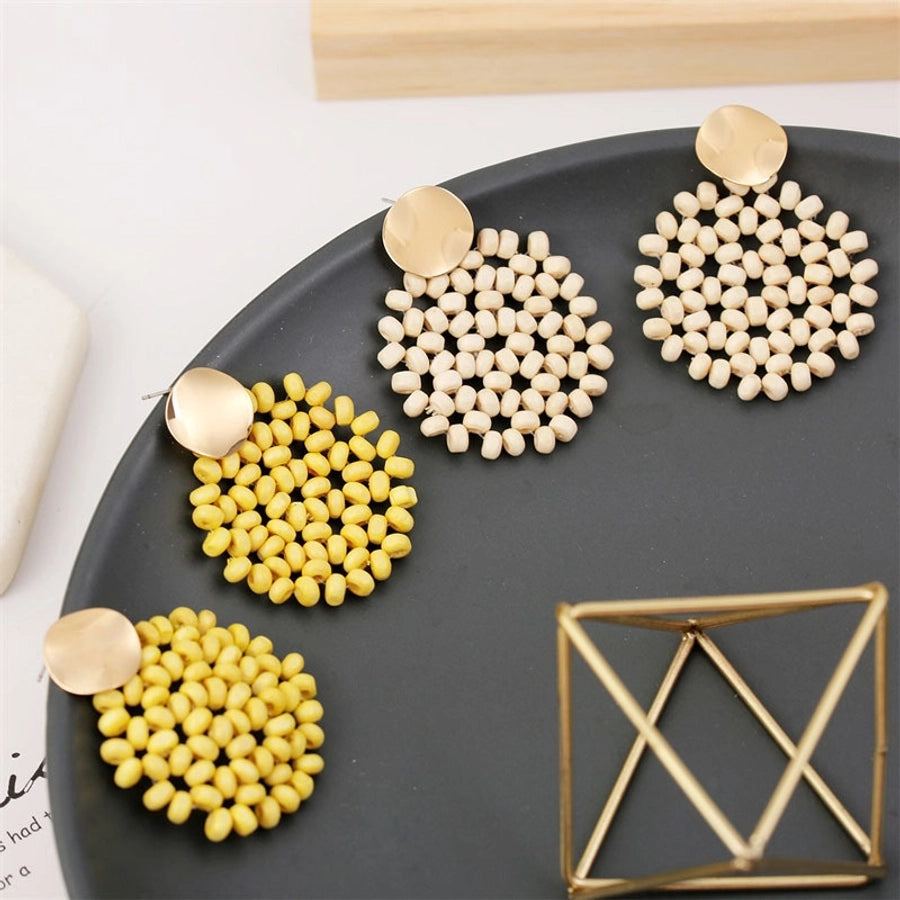 retro geometric wood