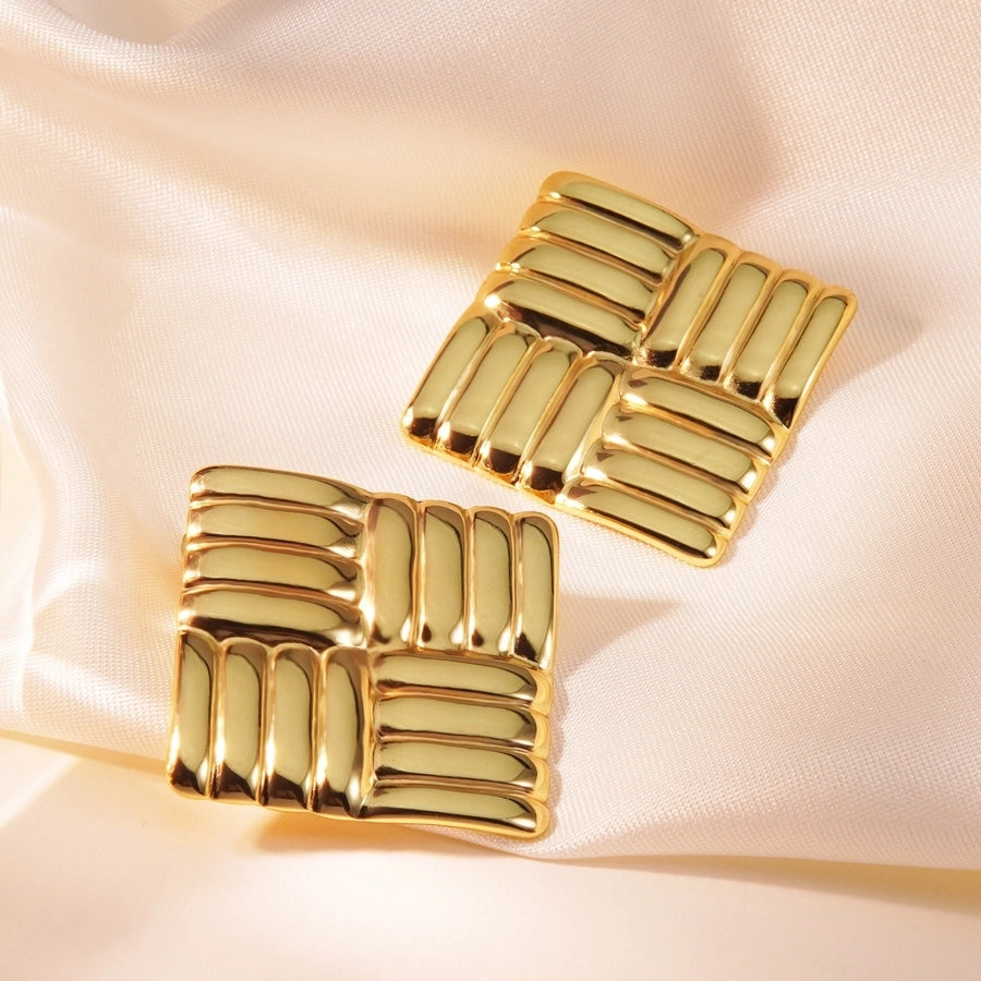 Stainless Steel Gold Studs