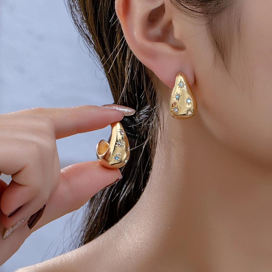 water droplets 14k gold