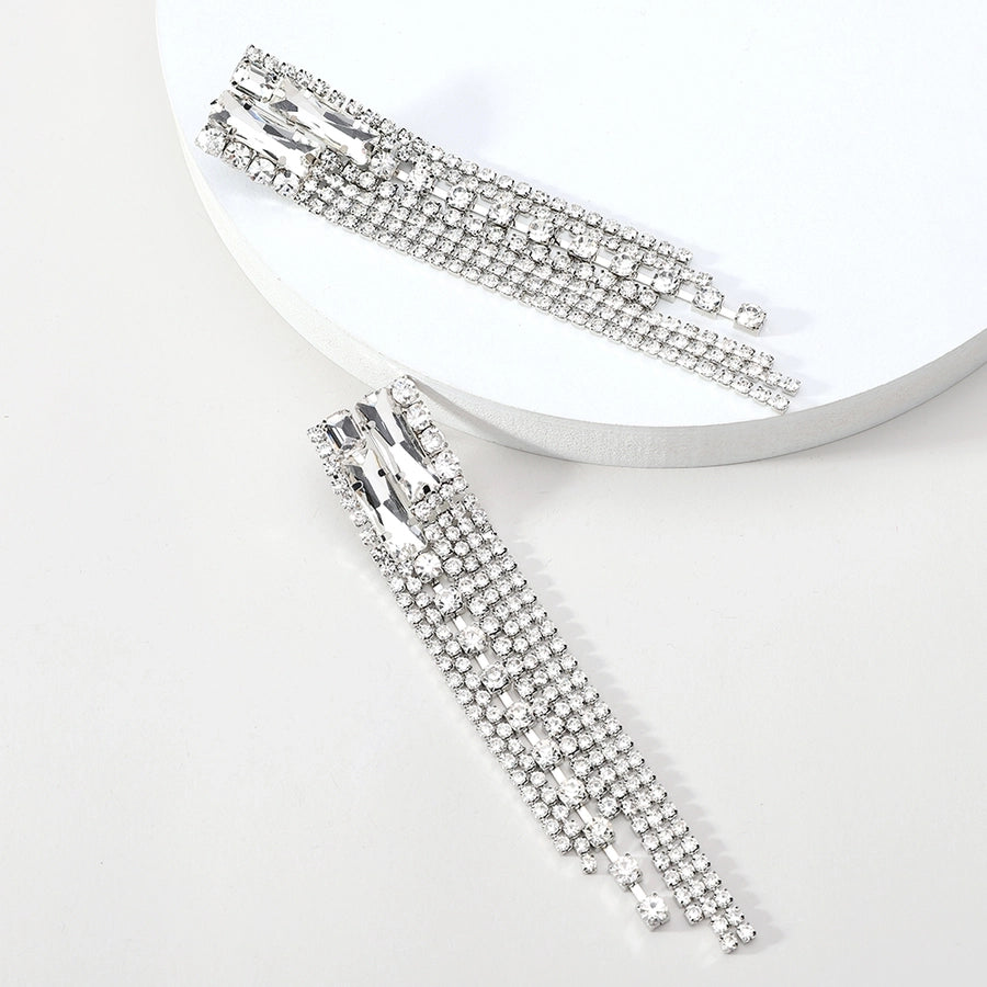 shiny geometric tassel