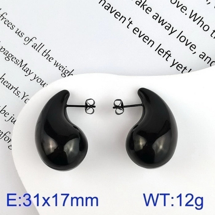 Stainless Steel 18K Gold Plated Ear Studs