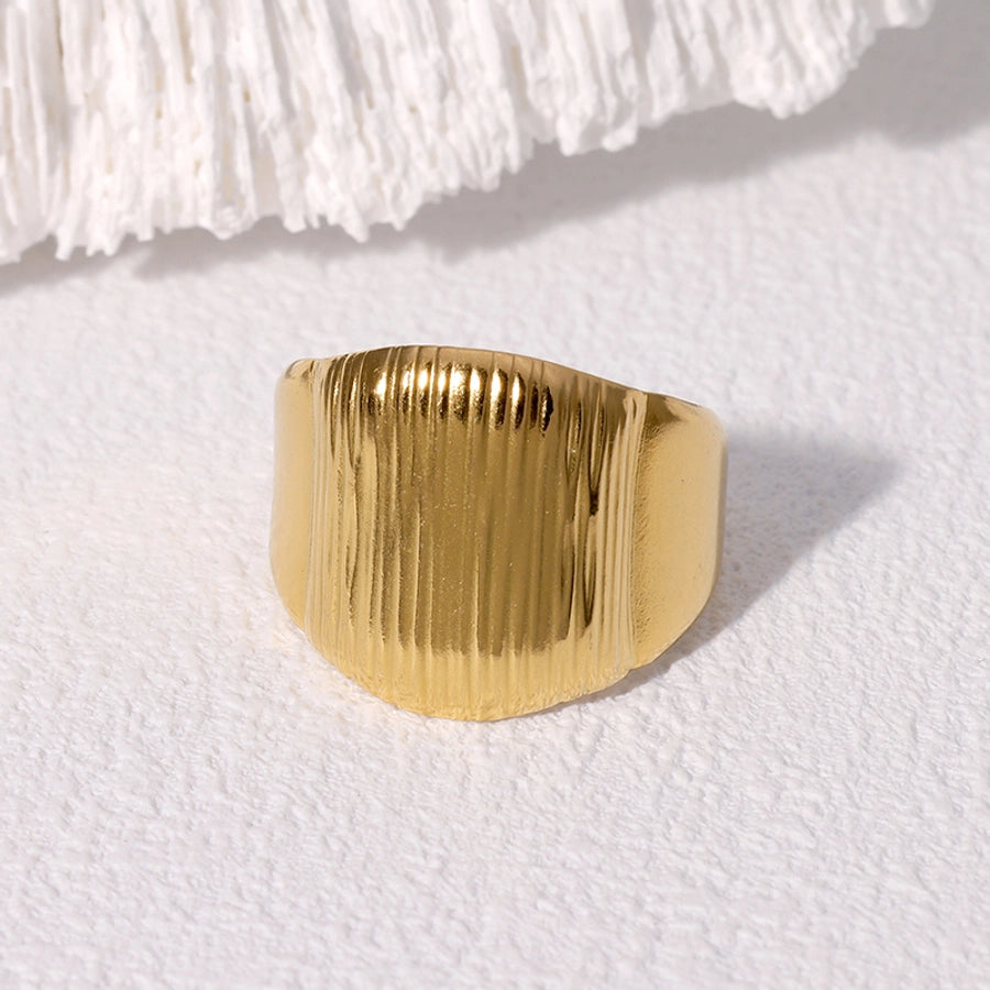 Modern Stainless Steel Open Rings
