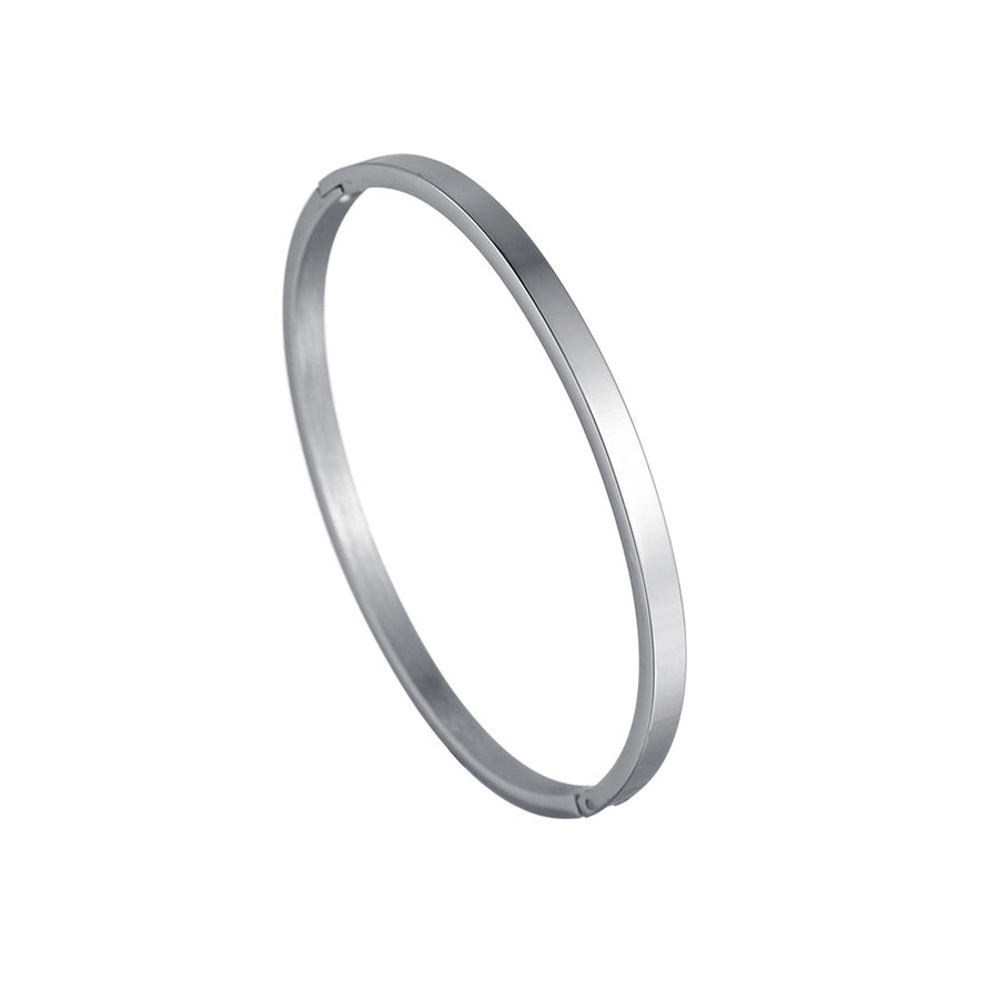 Simple Style Stainless Steel Bangle