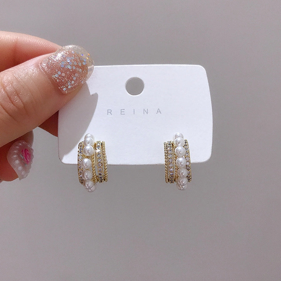 elegant flower earrings