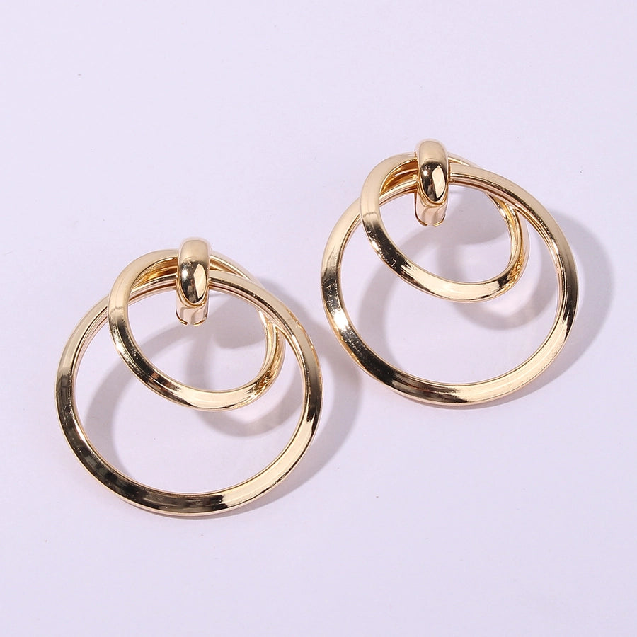 circle drop earrings